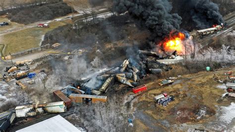Decisions made after fiery Ohio train derailment will be examined at NTSB hearing
